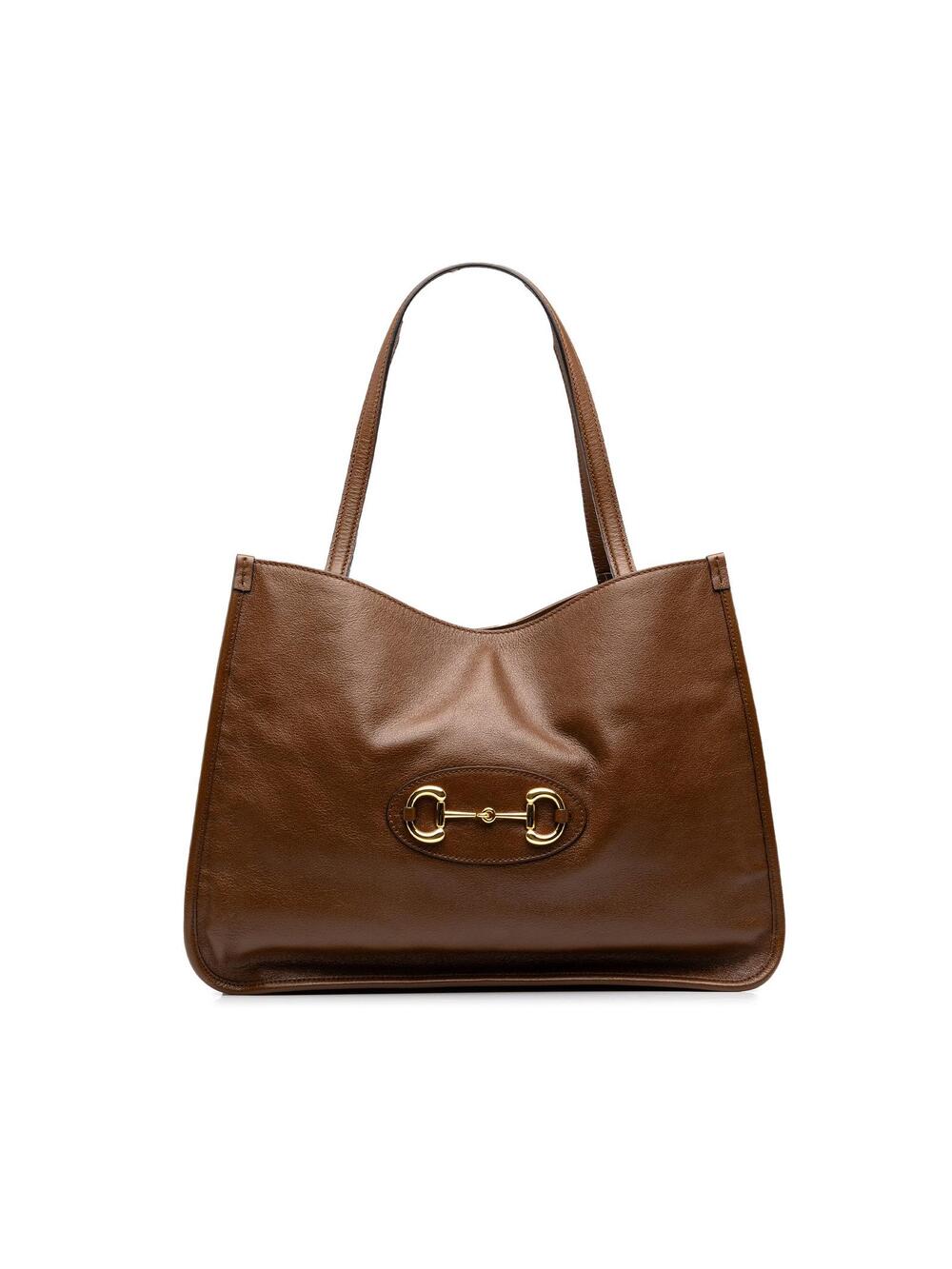 Gucci Medium Leather Horsebit Tote Pre- #352145G10B
